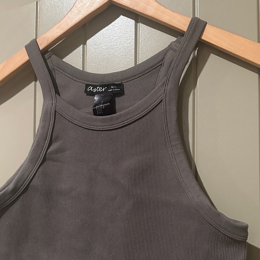 ASTER Ribbed Tank Top M - Picture 2 of 7